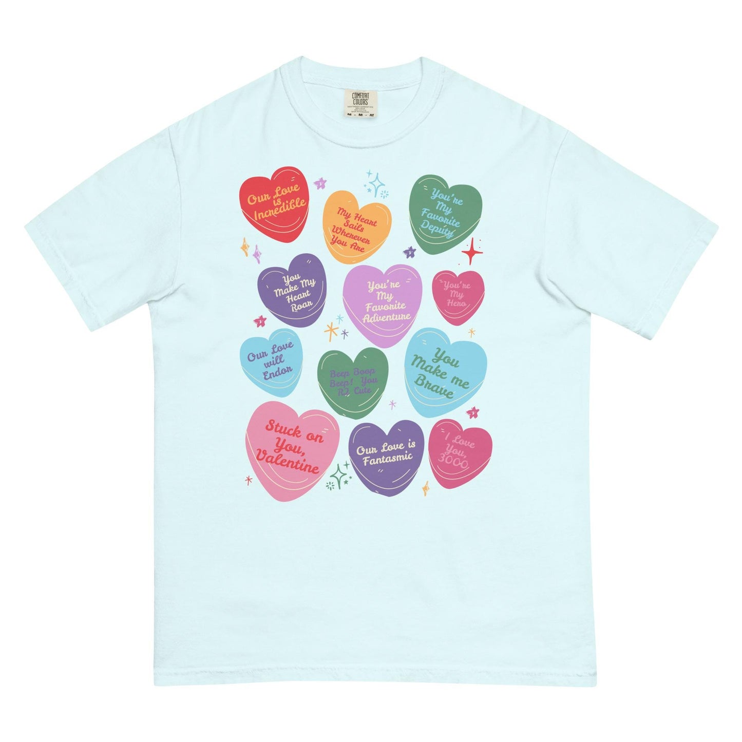 Subtle Disney-Inspired Valentine’s Day Shirt | Disney Conversation Hearts | Trendy Comfort Colors Shirt for Women