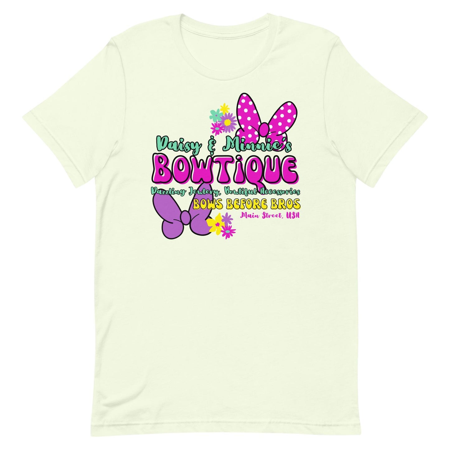 Minnie and Daisy Bowtique Shirt, Disneyland Inspired Girls Tee