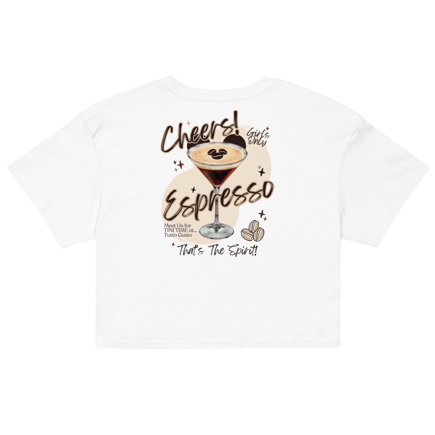 Espresso Martini Disney EPCOT Crop Top Shirt, Girls Trip