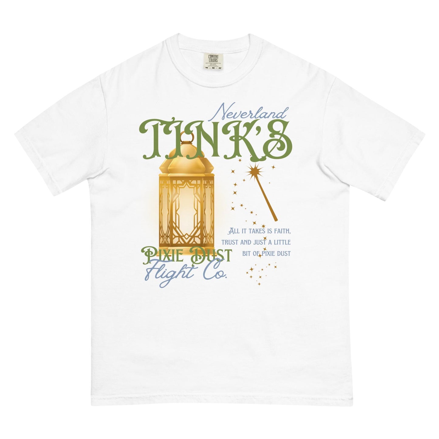 Tinkerbell Inspired Comfort Colors Shirt, Disney Peter Pan Family Matching Tee