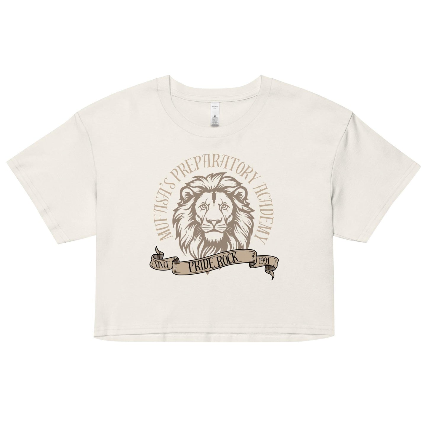 Mufasa Lion King Inspired Crop Top: Women's Combed Cotton Tee