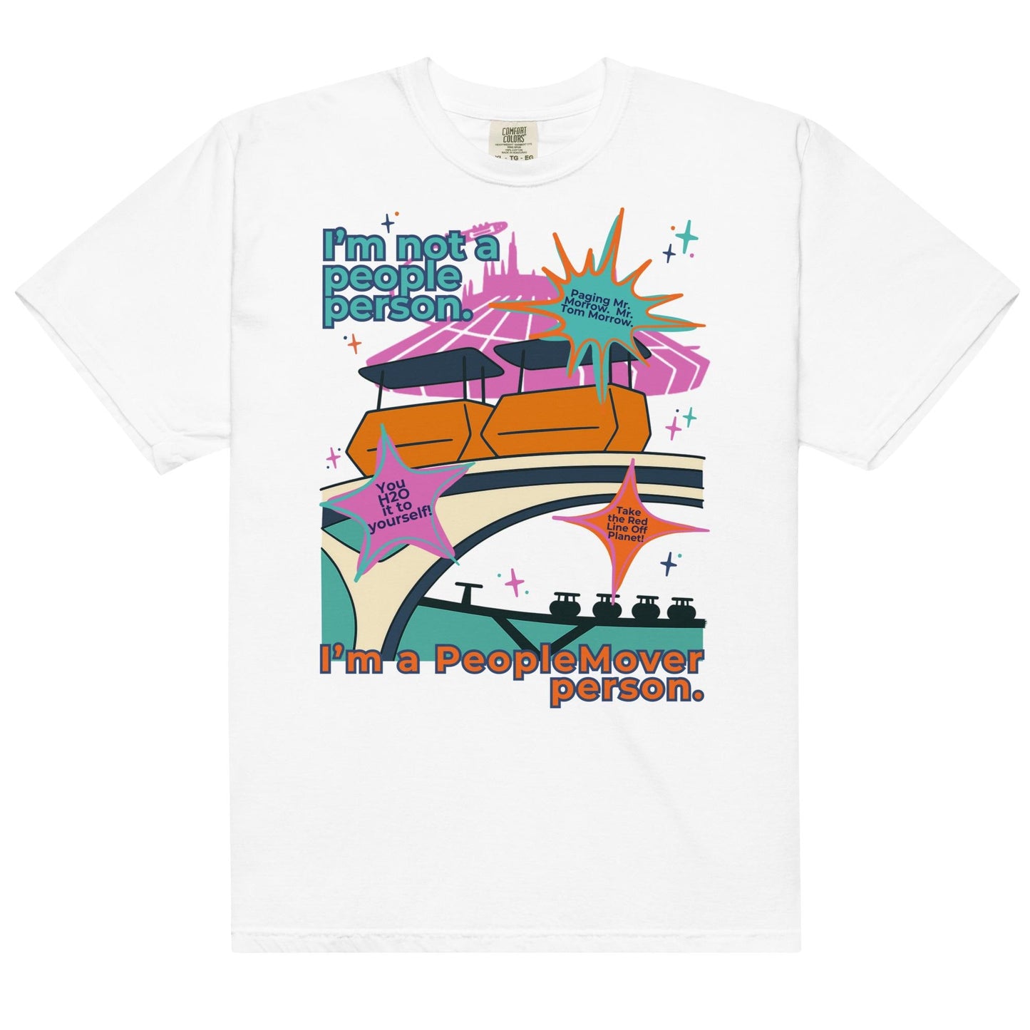 Disney PeopleMover Shirt, Retro Tomorrowland Comfort Colors Tee