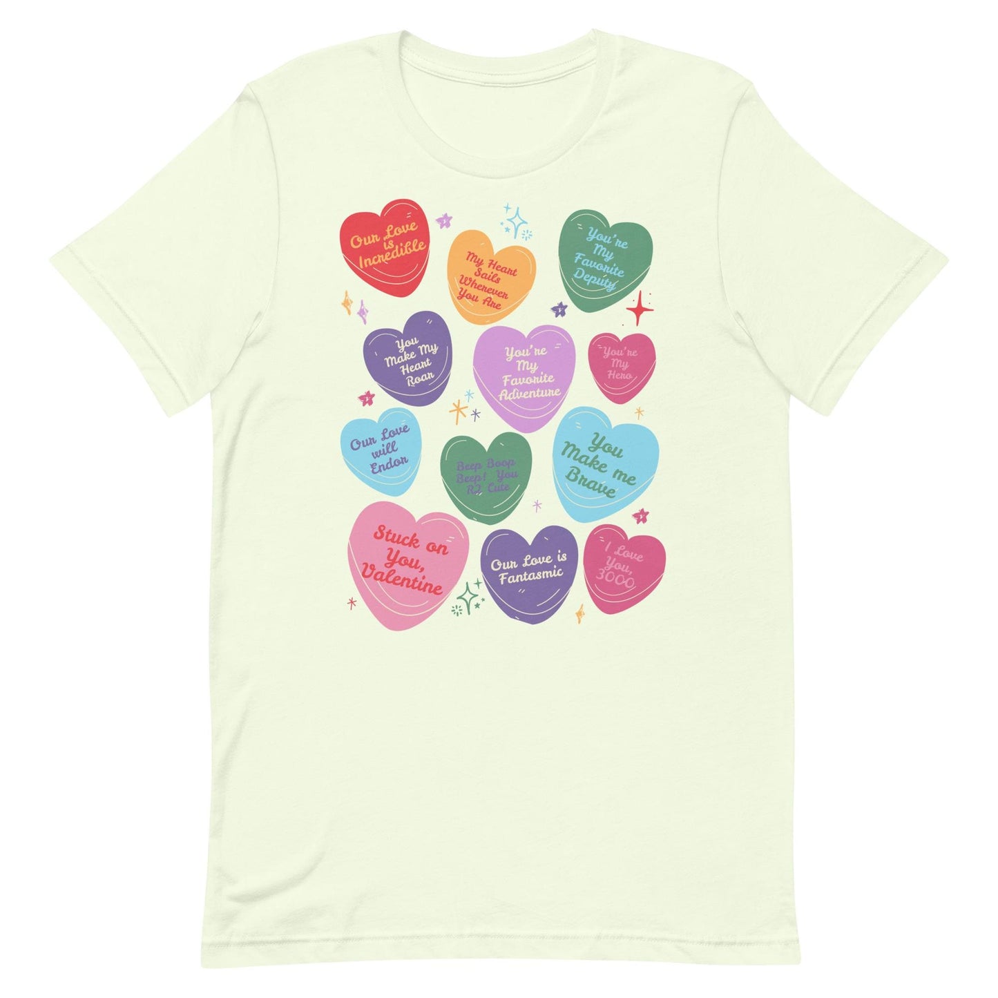 Subtle Disney-Inspired Valentine’s Day Shirt | Disney Conversation Hearts | Trendy Bella Canvas Shirt for Women