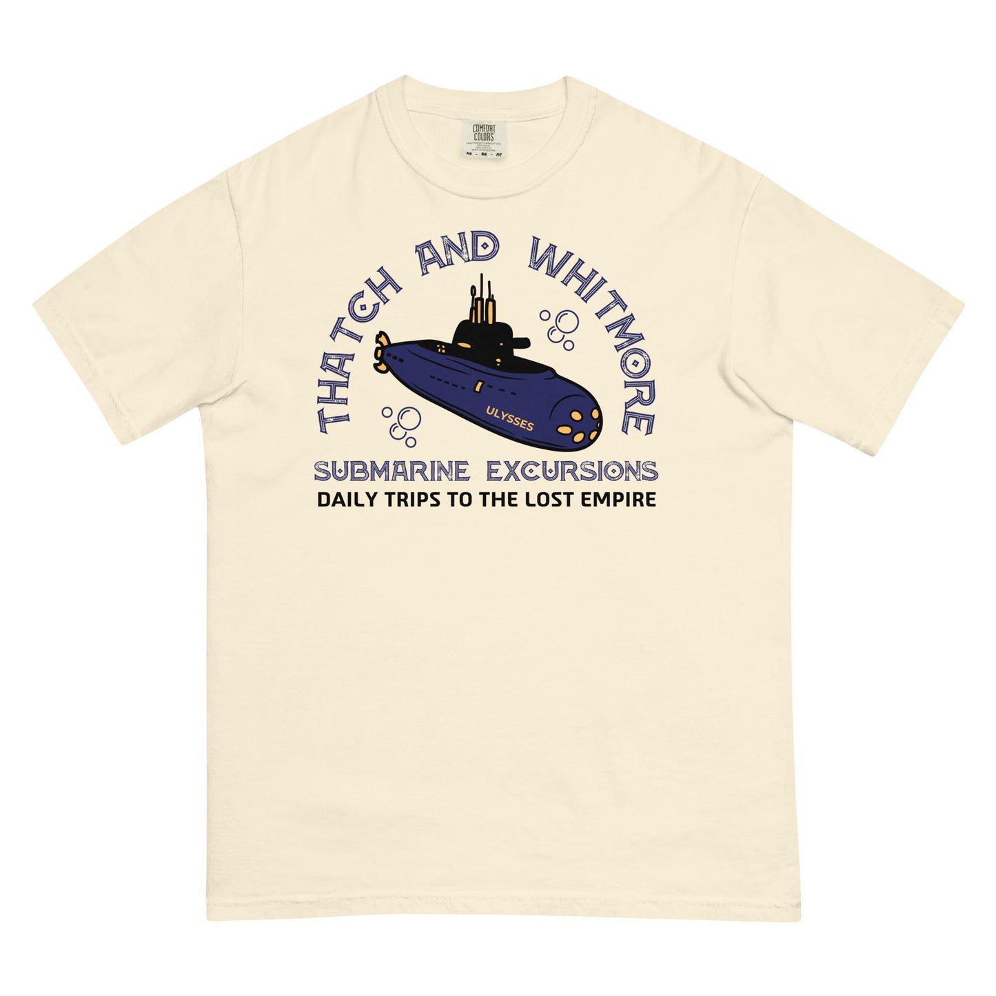 Atlantis Submarine Comfort Colors Shirt, Thatch and Whitmore, Disney Inspired