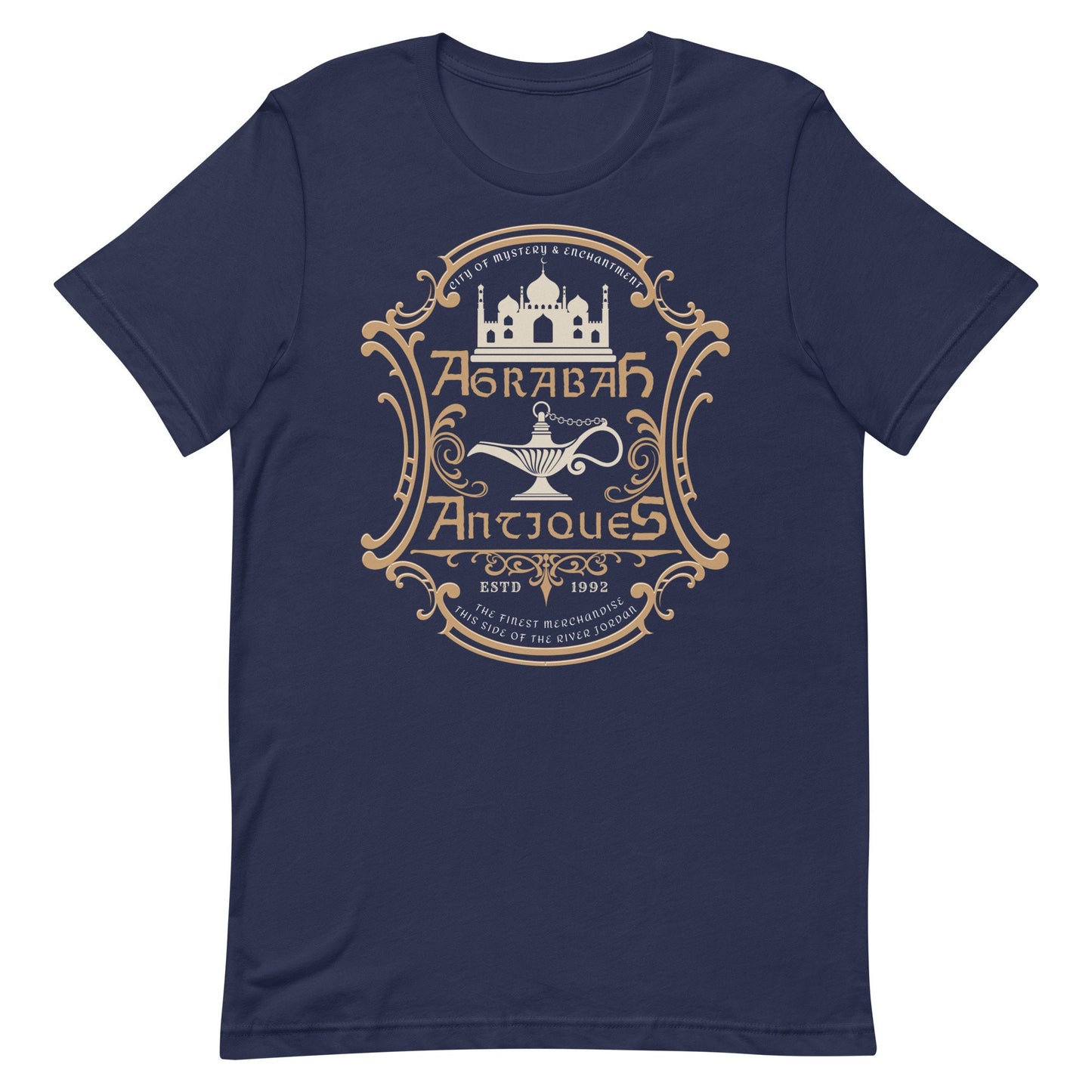 Agrabah Antiques, Subtle Theme Park Bella Canvas Unisex Short Sleeve T-Shirt, Women's Gift, Men's Gift, Group Tee, Family Clothing