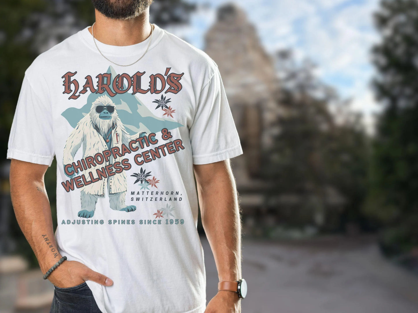 Matterhorn- Harold the Chiropractor Tee