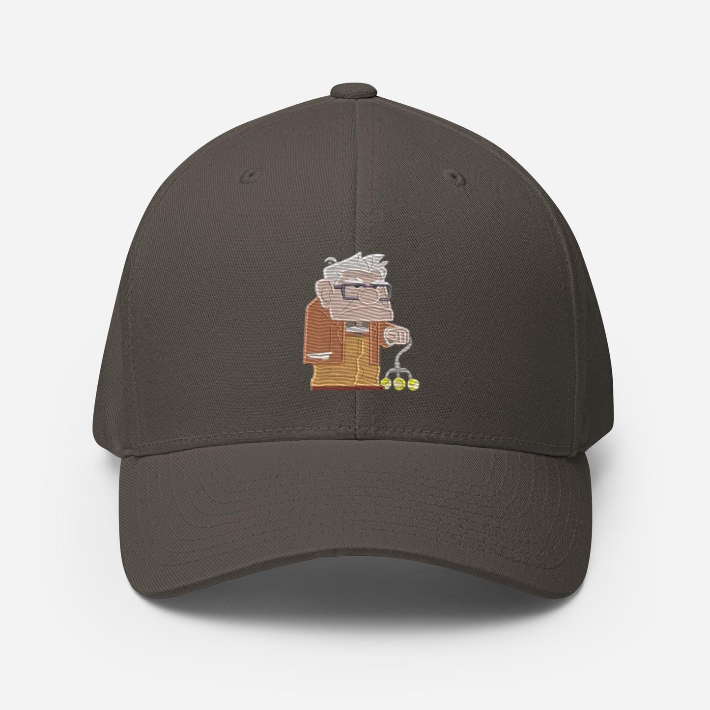 Disney Up Carl Embroidered Dad Hat, FlexFit Structured Twill Cap