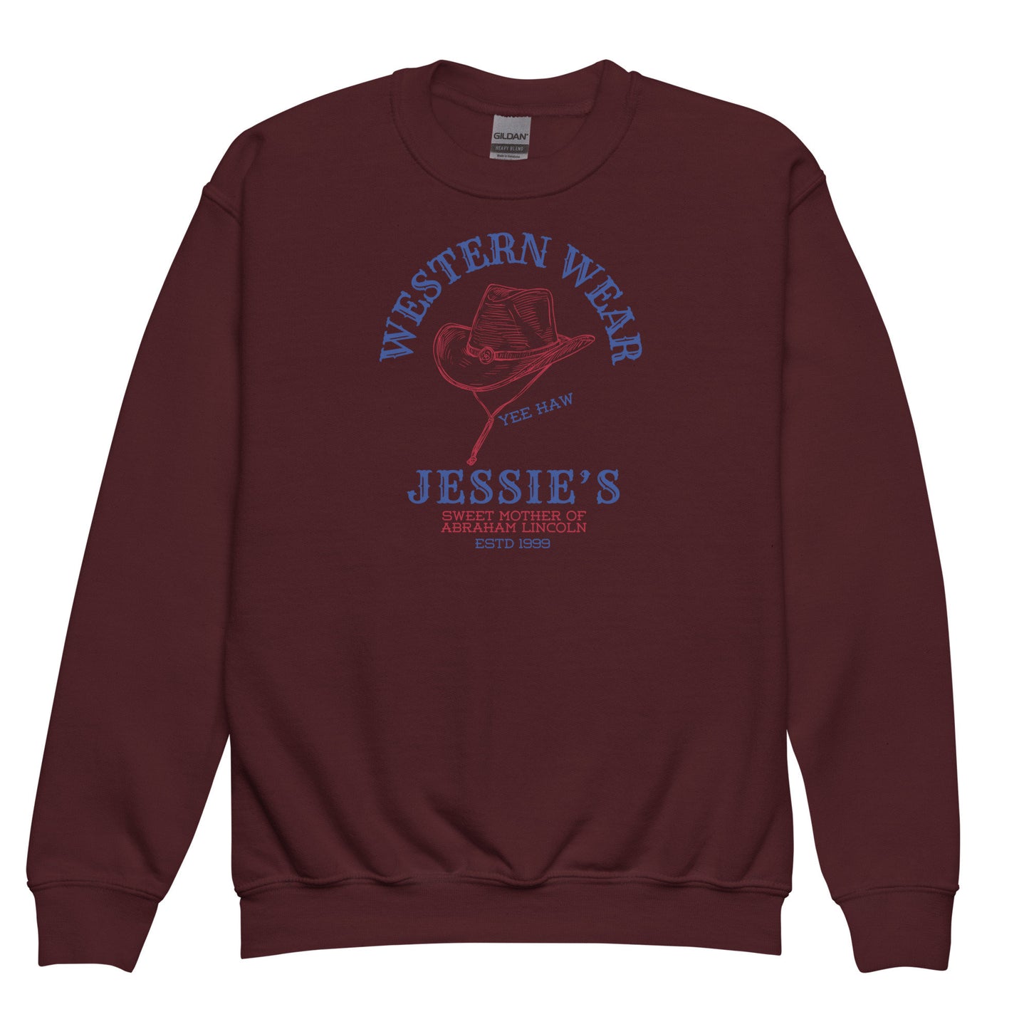 Jessie's Western Wear Youth Sweatshirt: Subtle Theme Park Matching Shirt