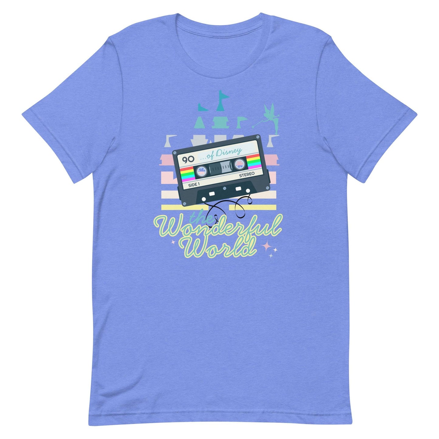 Retro Disney World Shirt, '90s Cassette Tape Bella Canvas Tee
