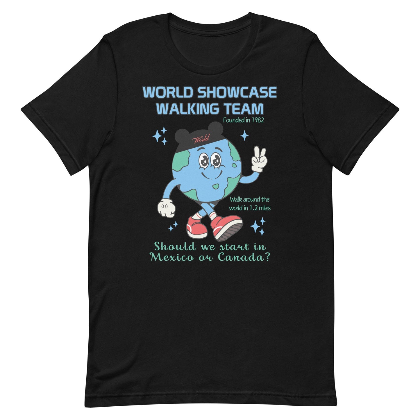 World Showcase Walking Team Shirt, Subtle Disney Tee