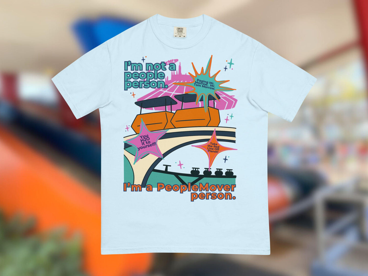 Disney PeopleMover Shirt, Retro Tomorrowland Comfort Colors Tee