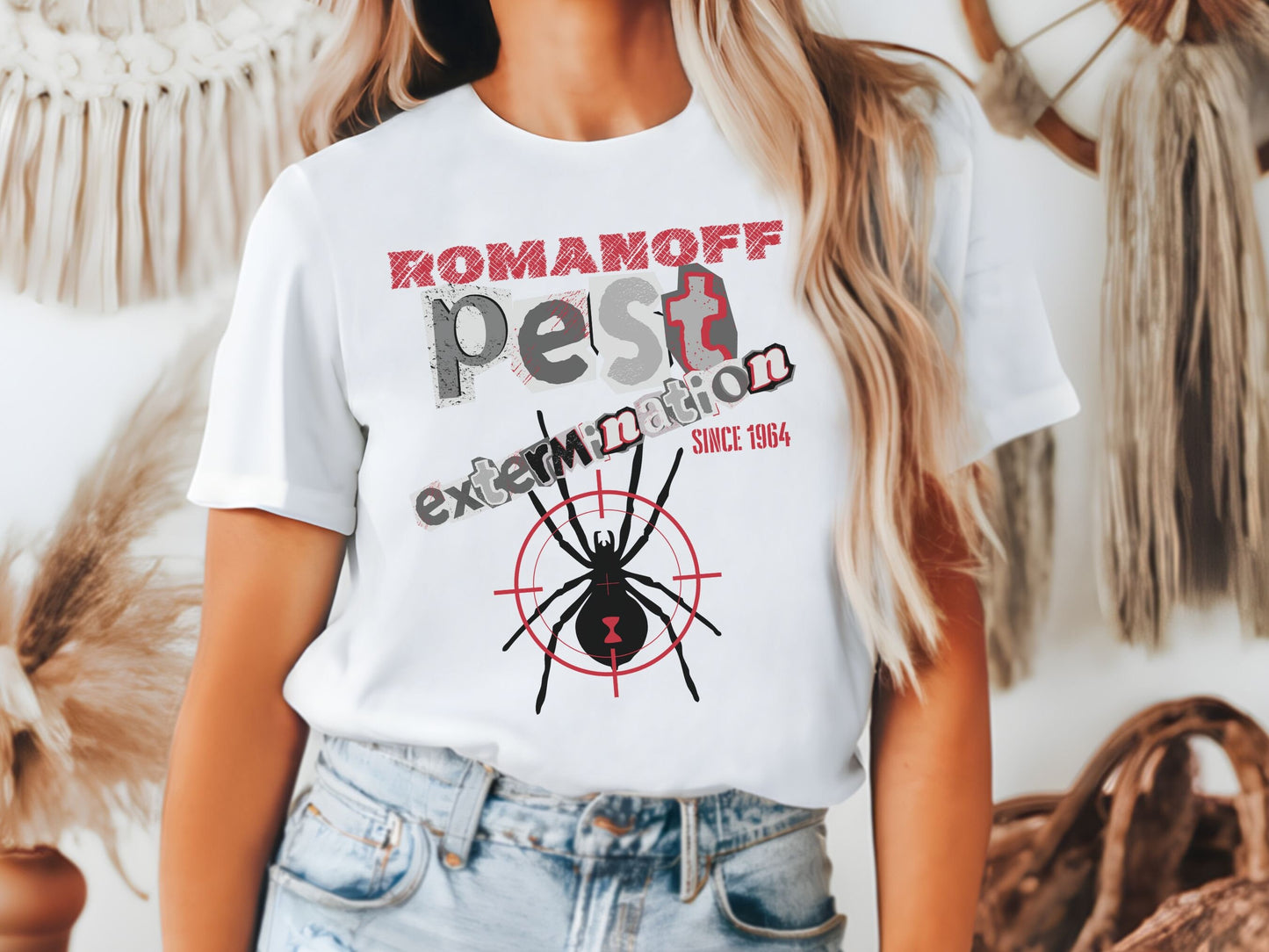 Black Widow Pest Extermination Bella Canvas T-Shirt, Disney Family Shirt