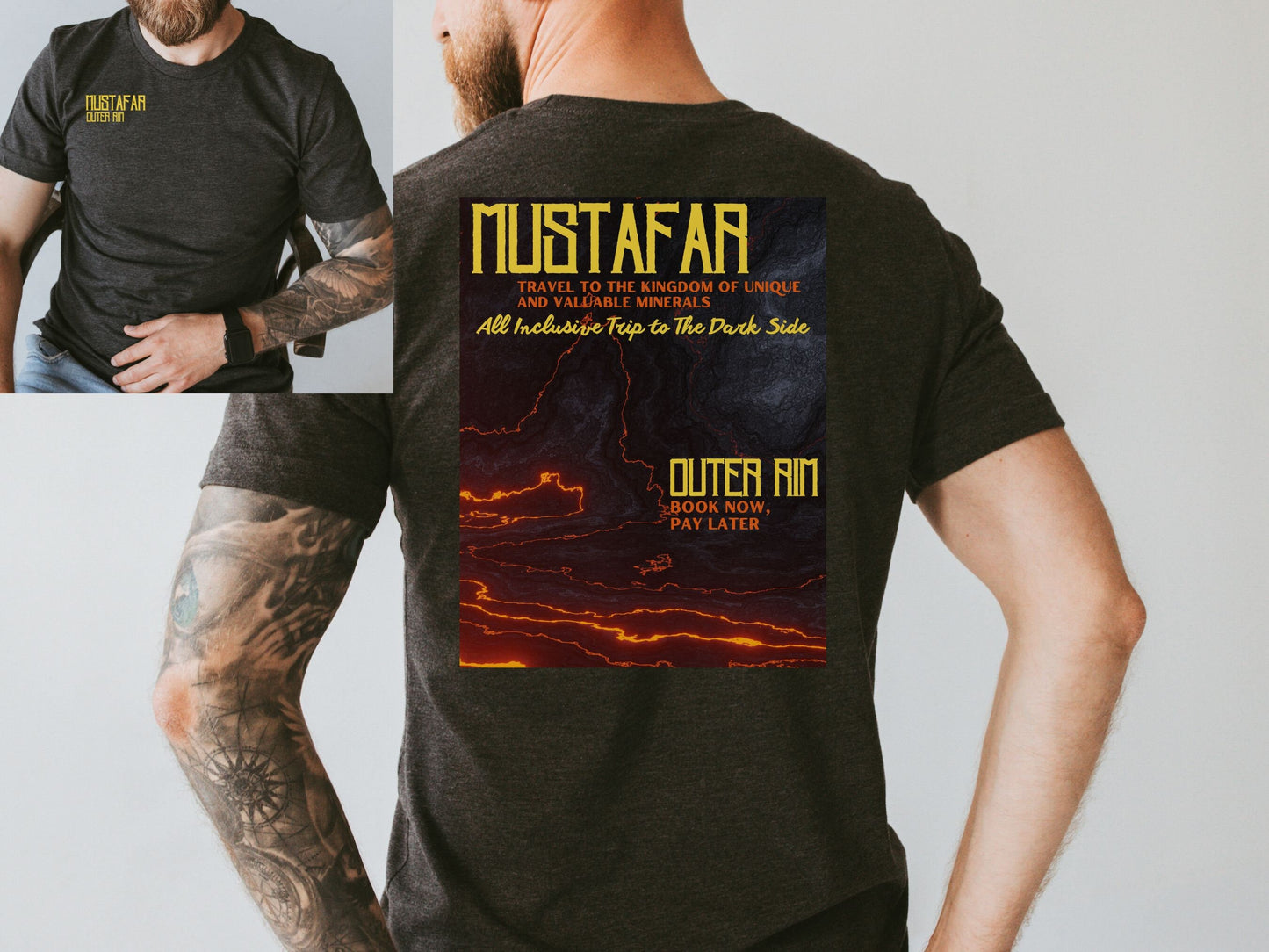 Mustafar Outer Rim Bella Canvas T-Shirt, Subtle Disney Family Matching Shirt