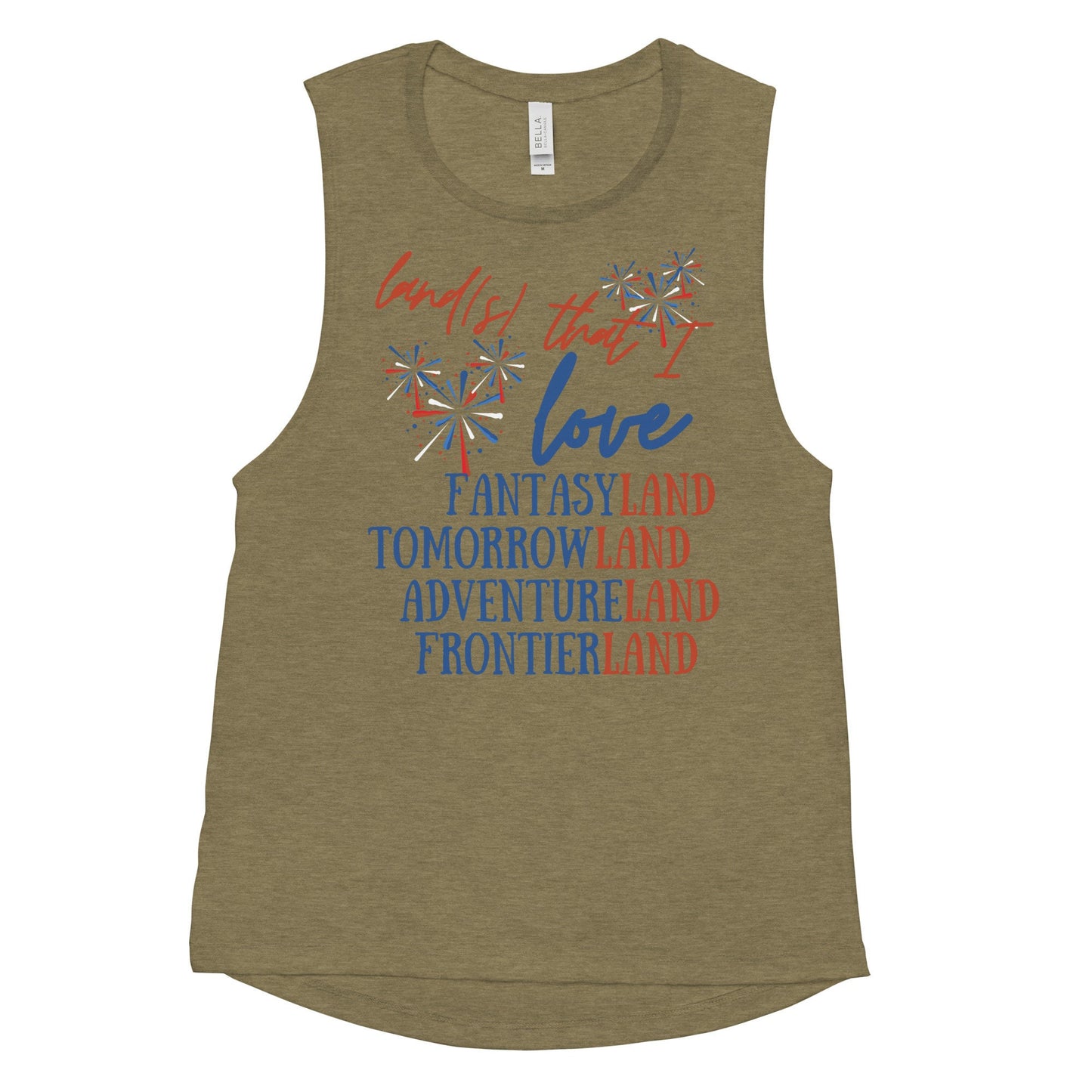 Lands That I Love Disney Tank Top, Bella Canvas Family Shirt