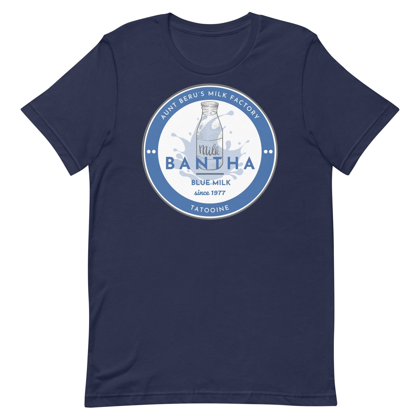 Blue Bantha Milk Bella Canvas T-Shirt, Subtle Disney Family Tee