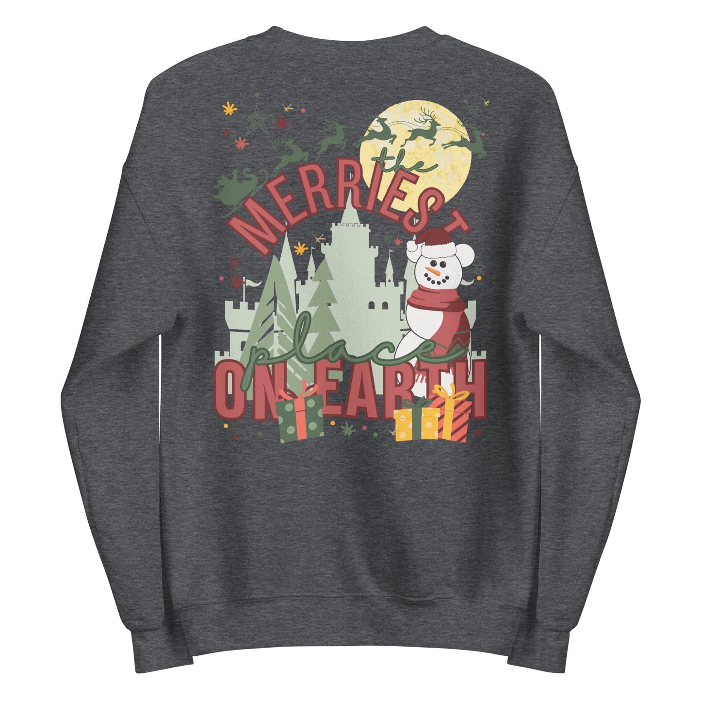 Disney Christmas Sweatshirt, "Merriest Place on Earth" Crewneck