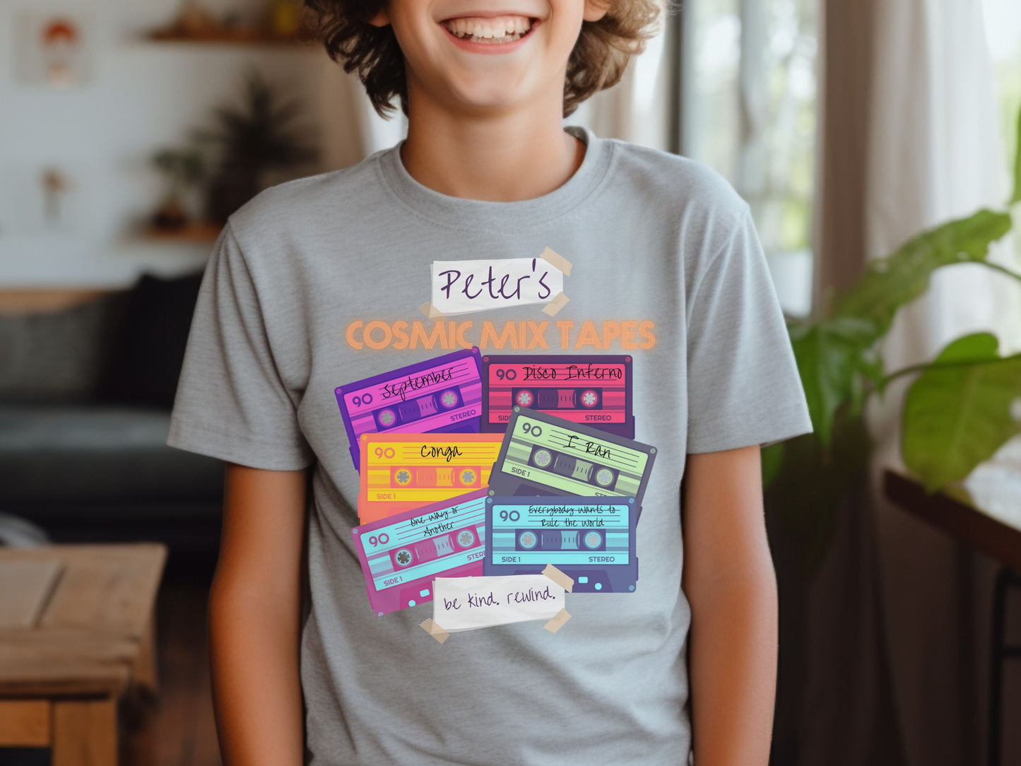 Guardians of the Galaxy T-Shirt, Peter's Cosmic Mix Tapes, Marvel Fan