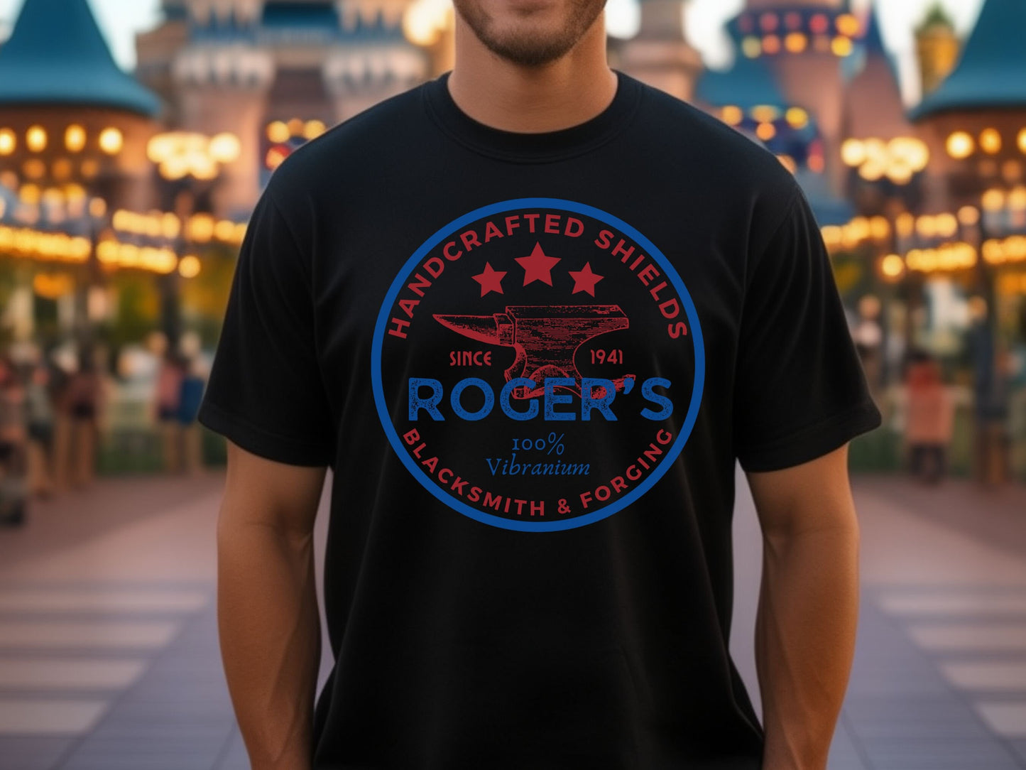 Captain America Shirt, Roger's Blacksmith, Subtle Disney Dad Tee