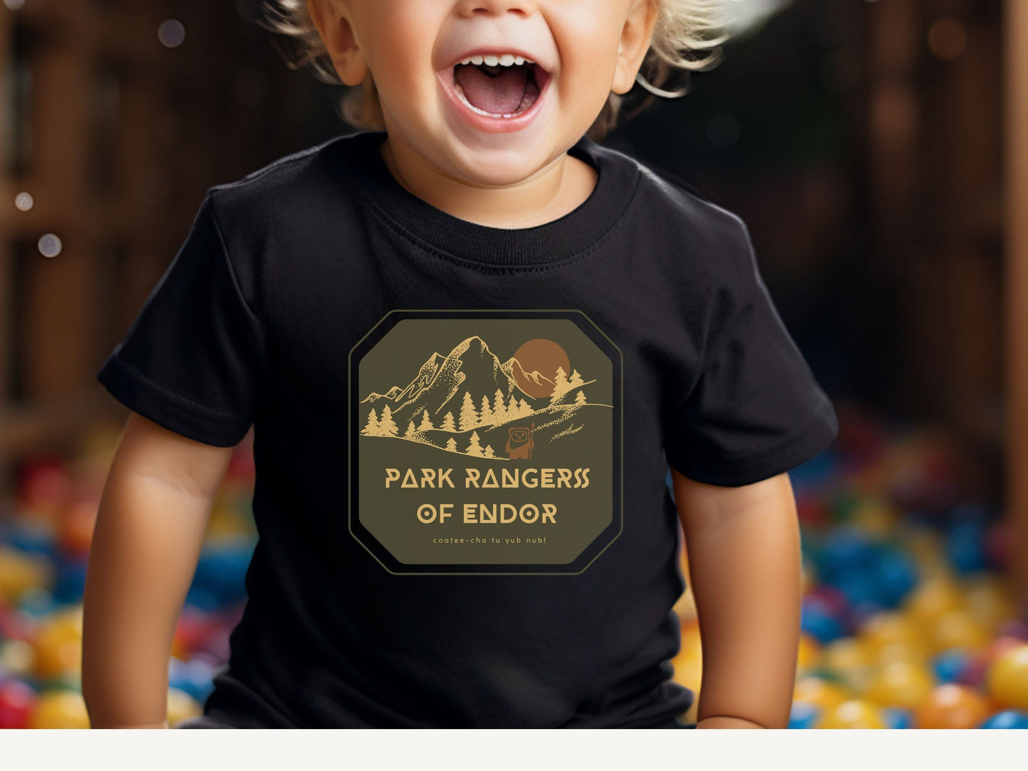 Park Rangers of Endor Toddler Shirt, Subtle Disney Family Tee
