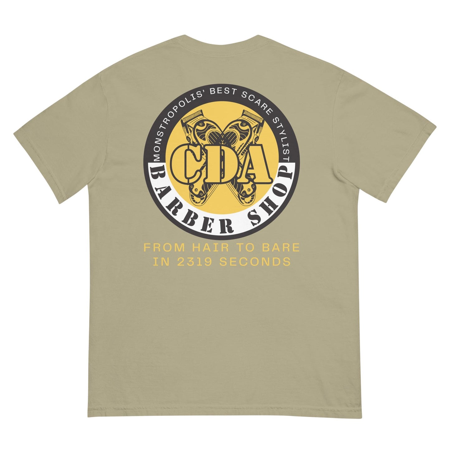 Monsters Inc CDA Barber Shop Comfort Colors Shirt