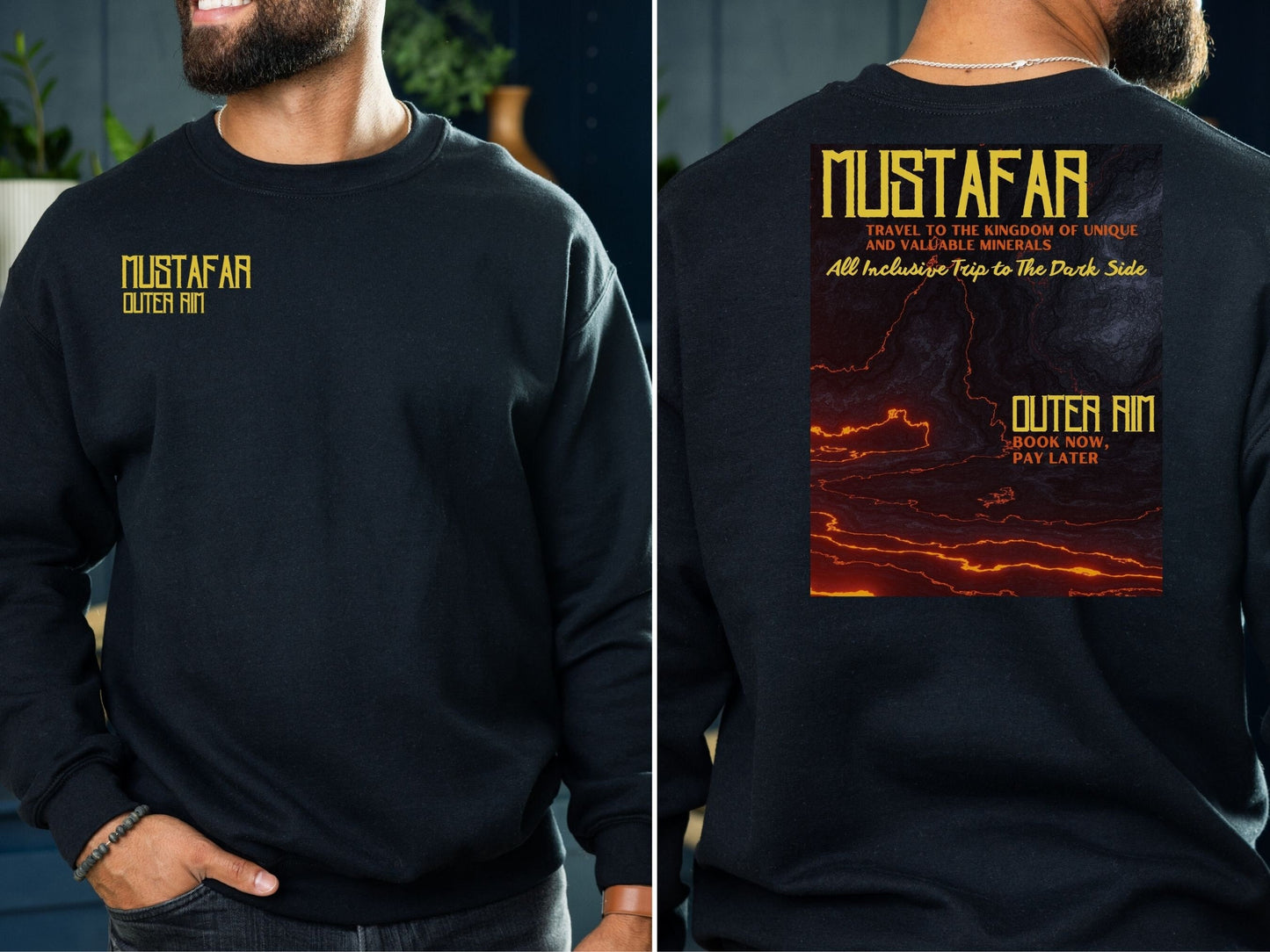 Mustafar Sweatshirt, Dark Side Outer Rim, Matching Family Unisex Crewneck