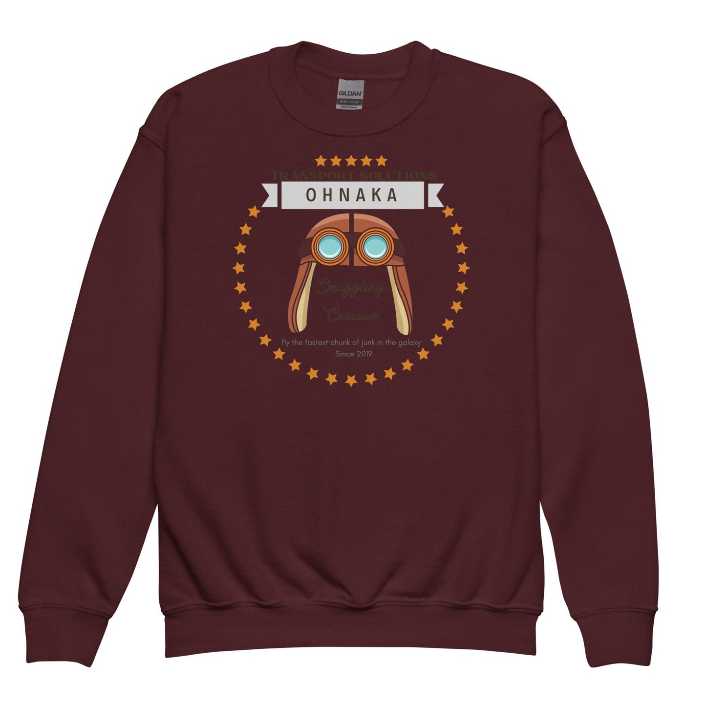 Ohnaka's Transport Youth Crewneck Sweatshirt, Subtle Theme Park Matching Outfit