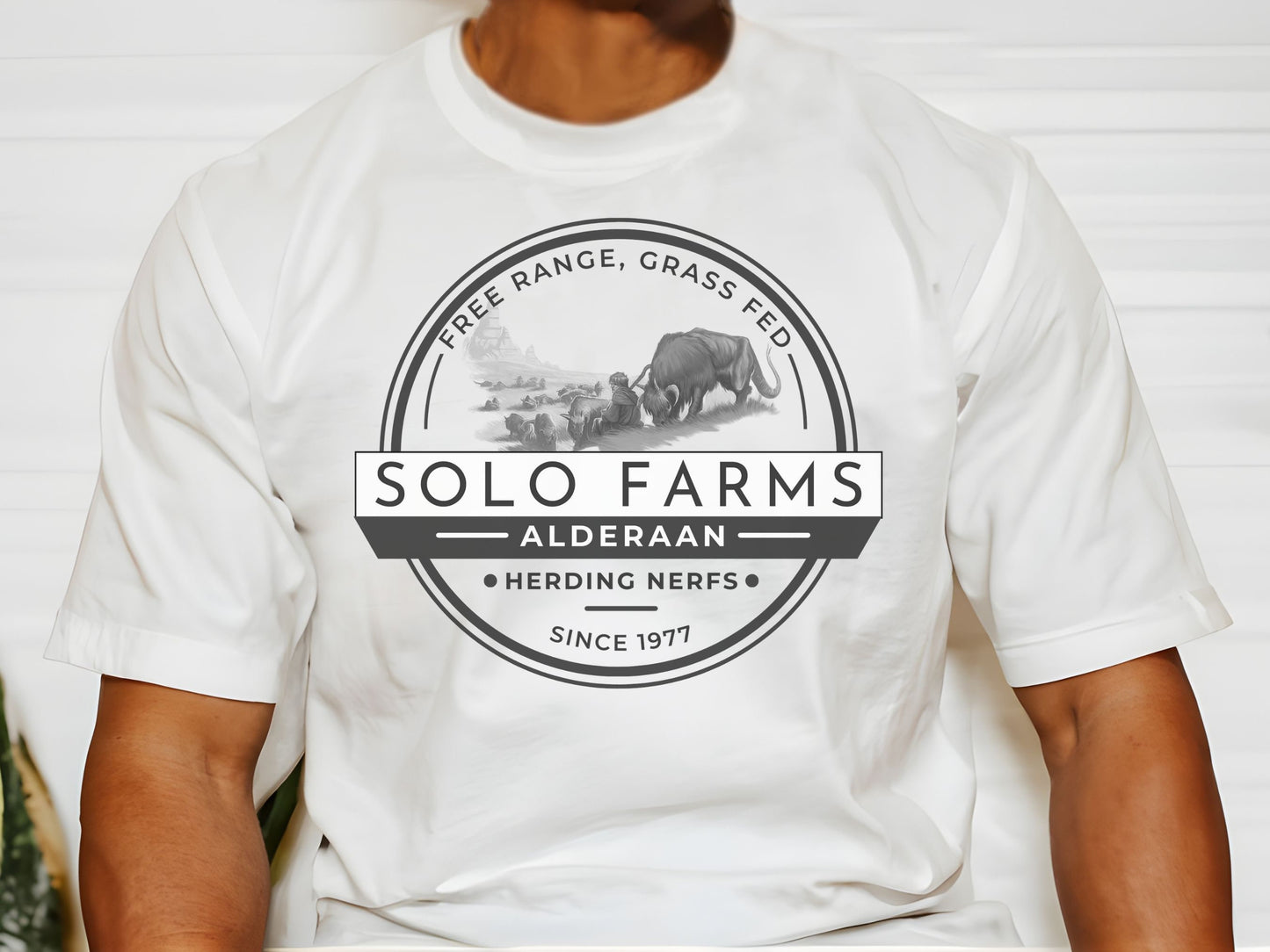 Solo Farms Nerf Herder Bella Canvas T-Shirt, Subtle Disney Family Shirt