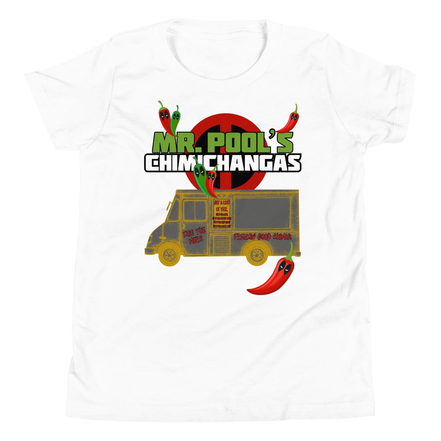 Mr. Pool's Chimis Deadpool Bella Canvas Youth T-Shirt