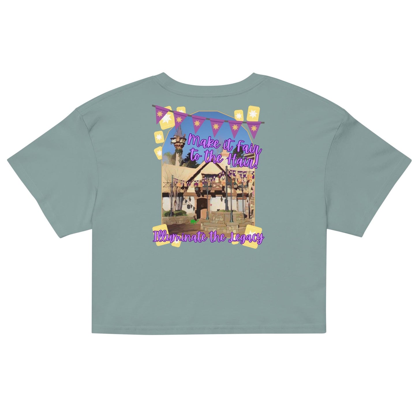 Disney Tangled Crop Top, Rapunzel Lanterns WDW Shirt