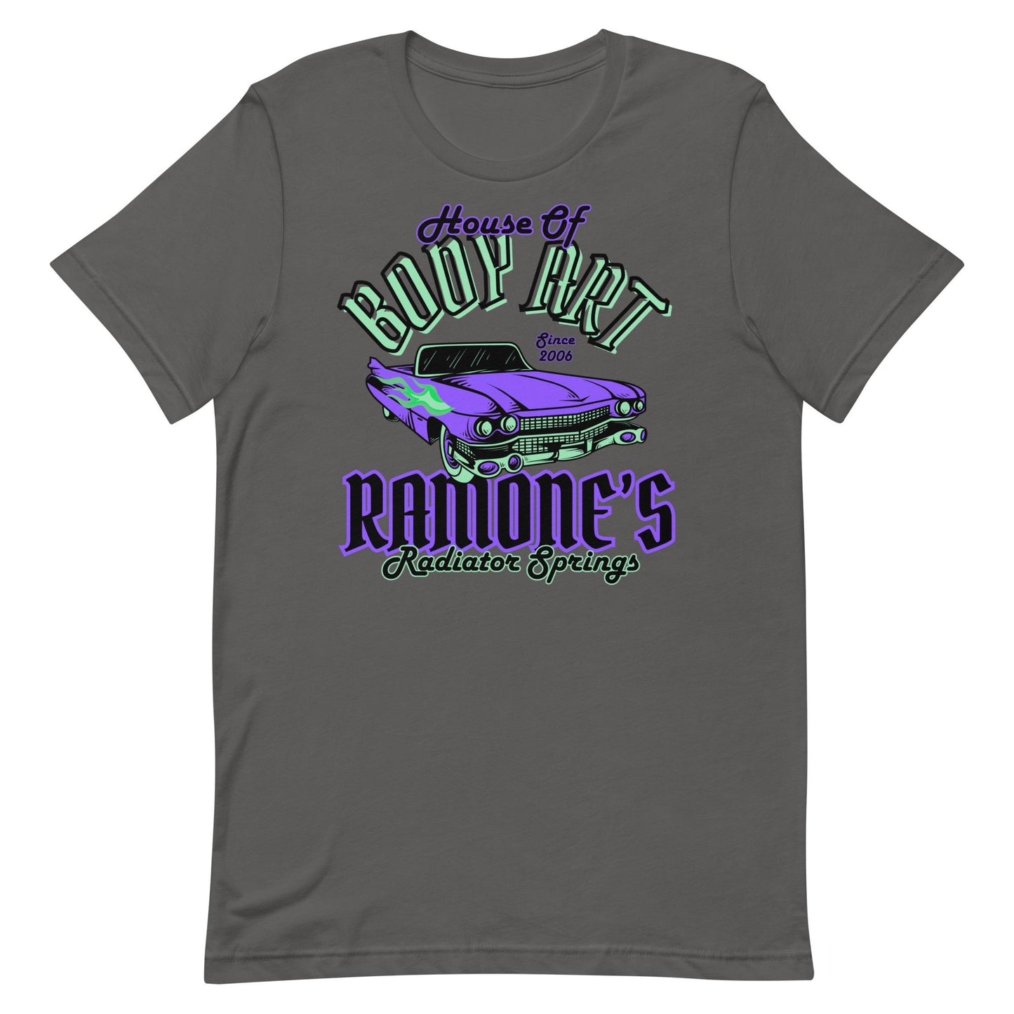 Disney Cars Shirt, Ramone's House of Body Art, Bella Canvas Tee