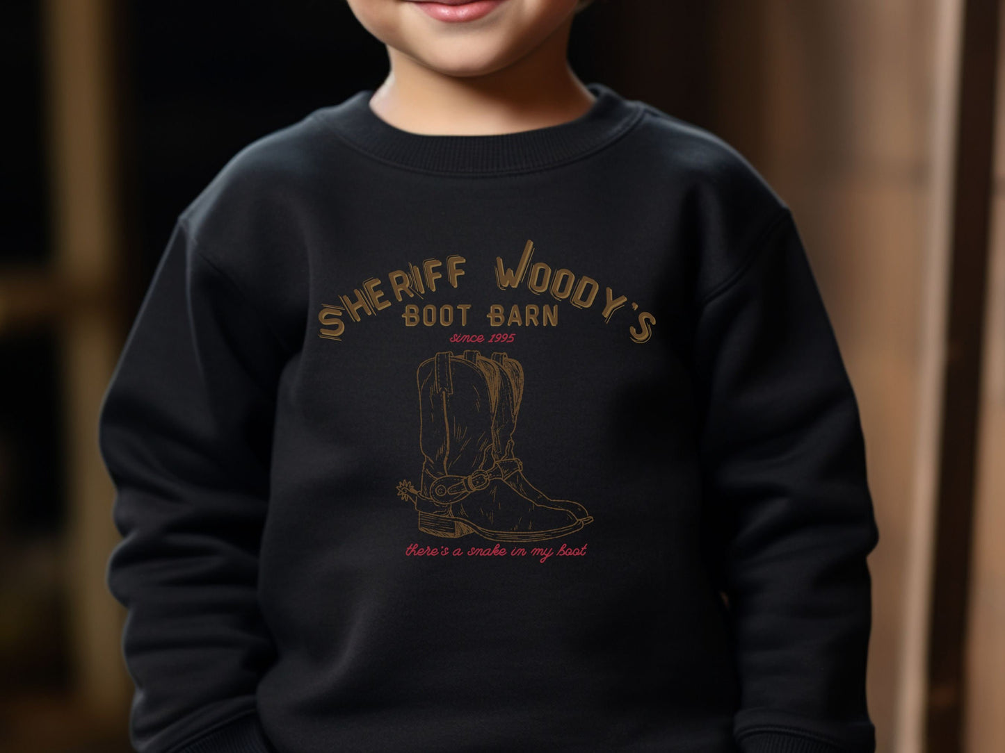 Sheriff Woody's Boot Barn Youth Sweatshirt, Subtle Disney Theme Park Matching Outfit