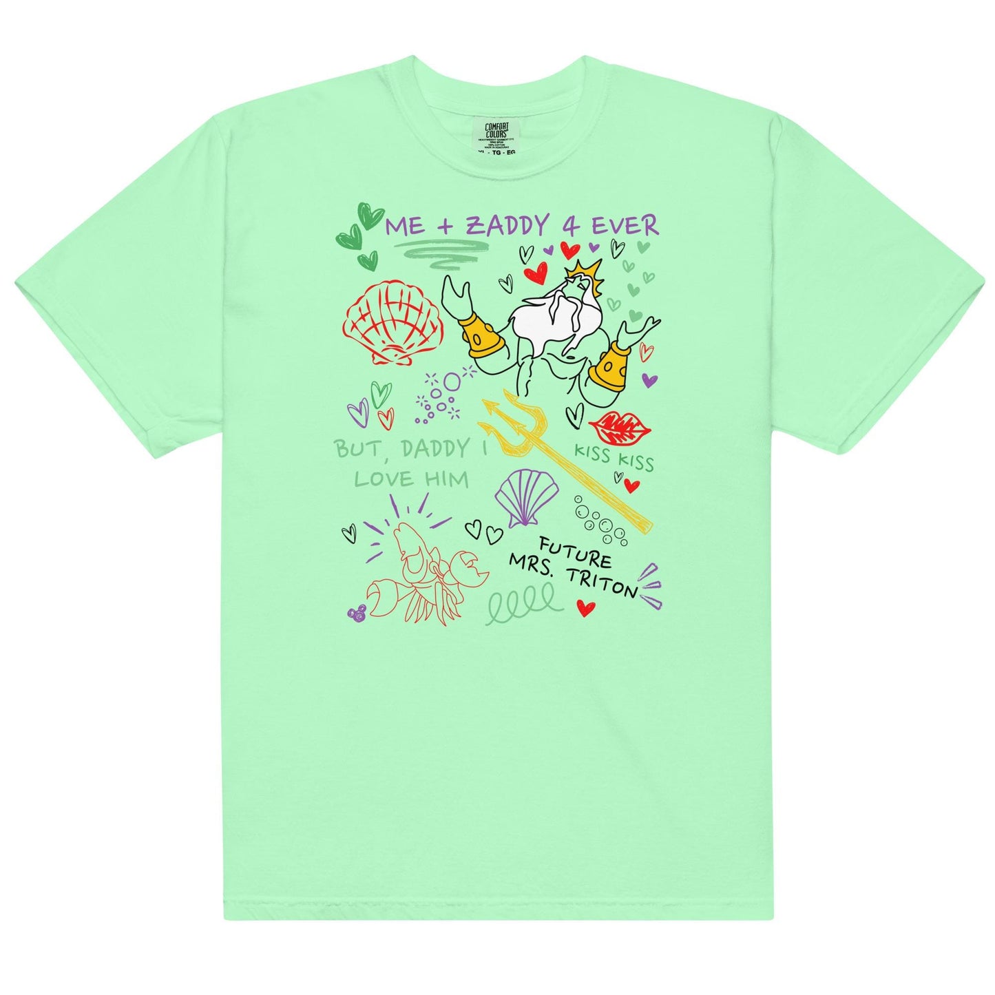 King Triton Zaddy Doodle Shirt: Little Mermaid Girls Trip Tee