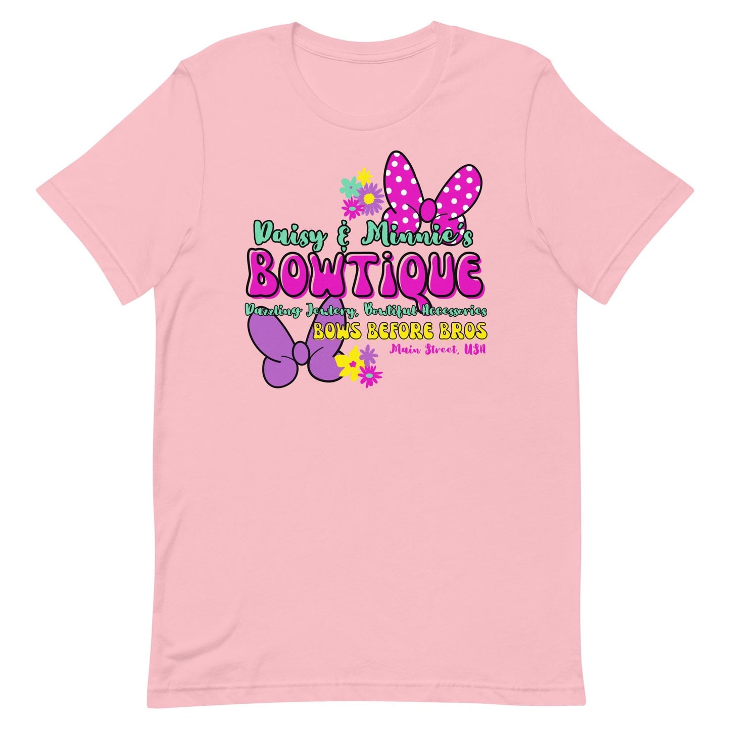 Minnie and Daisy Bowtique Shirt, Disneyland Inspired Girls Tee