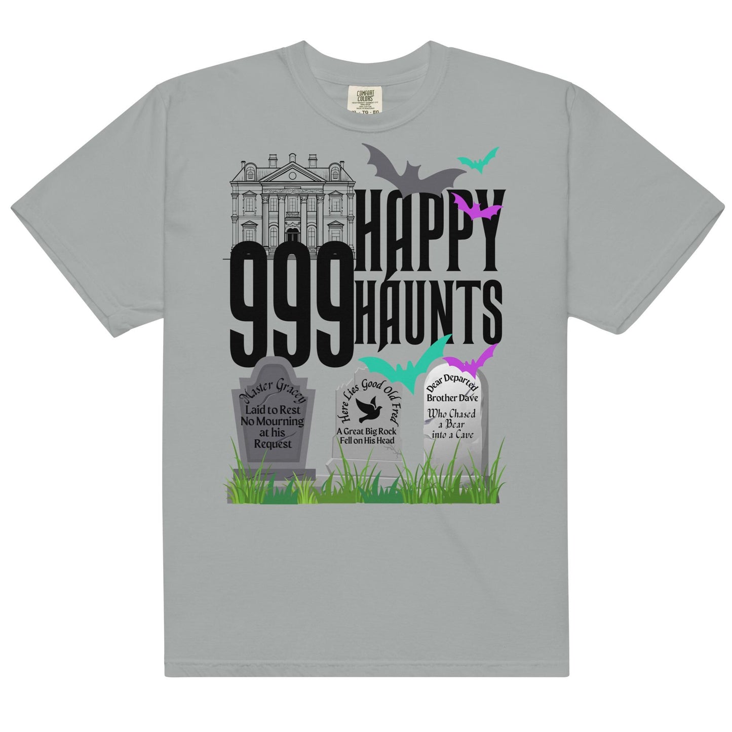 Haunted Mansion Comfort Colors Shirt, 999 Happy Haunts, Disney Adult Tee