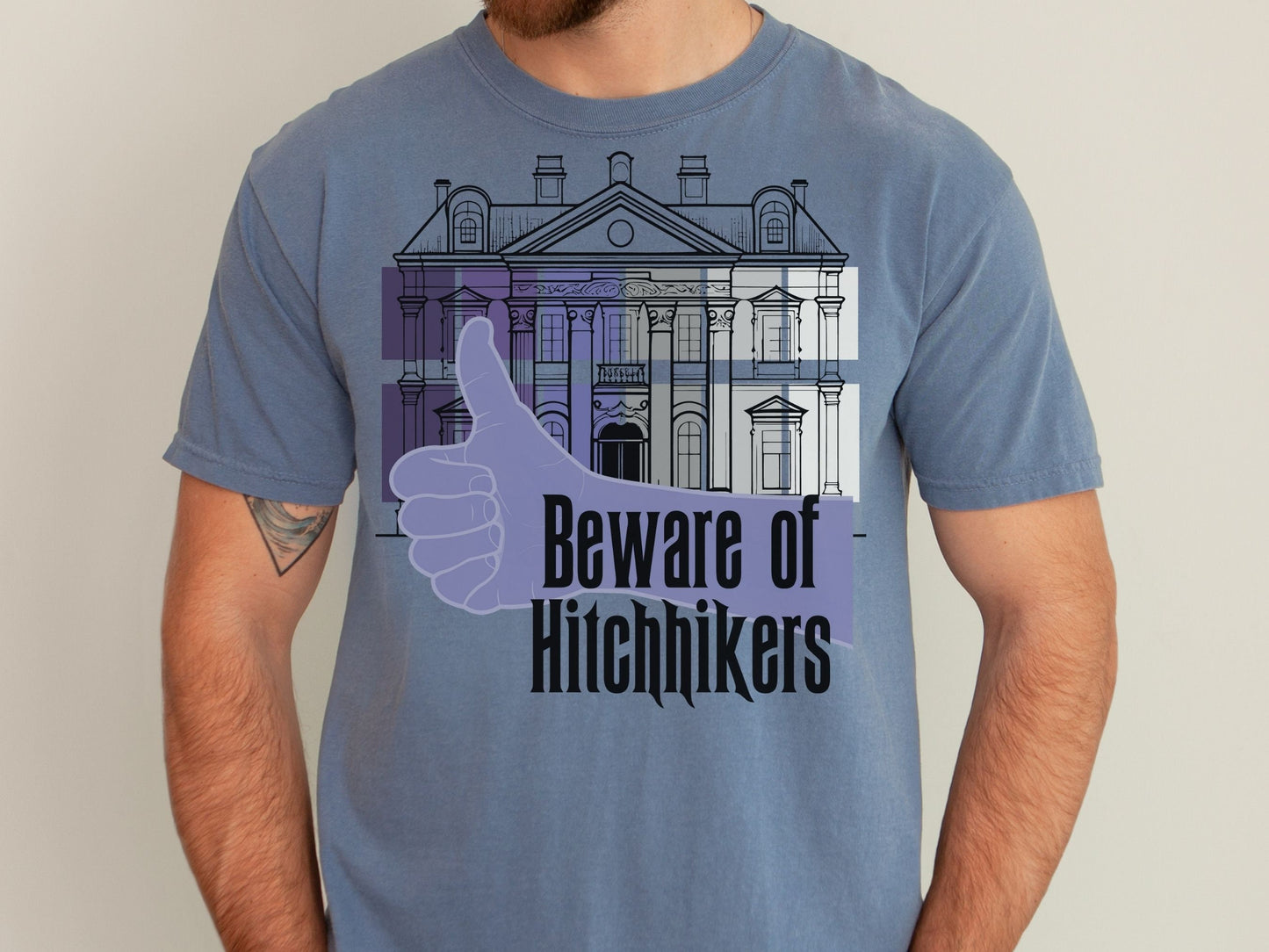 Haunted Mansion Hitchhiking Ghosts Shirt, Comfort Colors Disney Group Tee