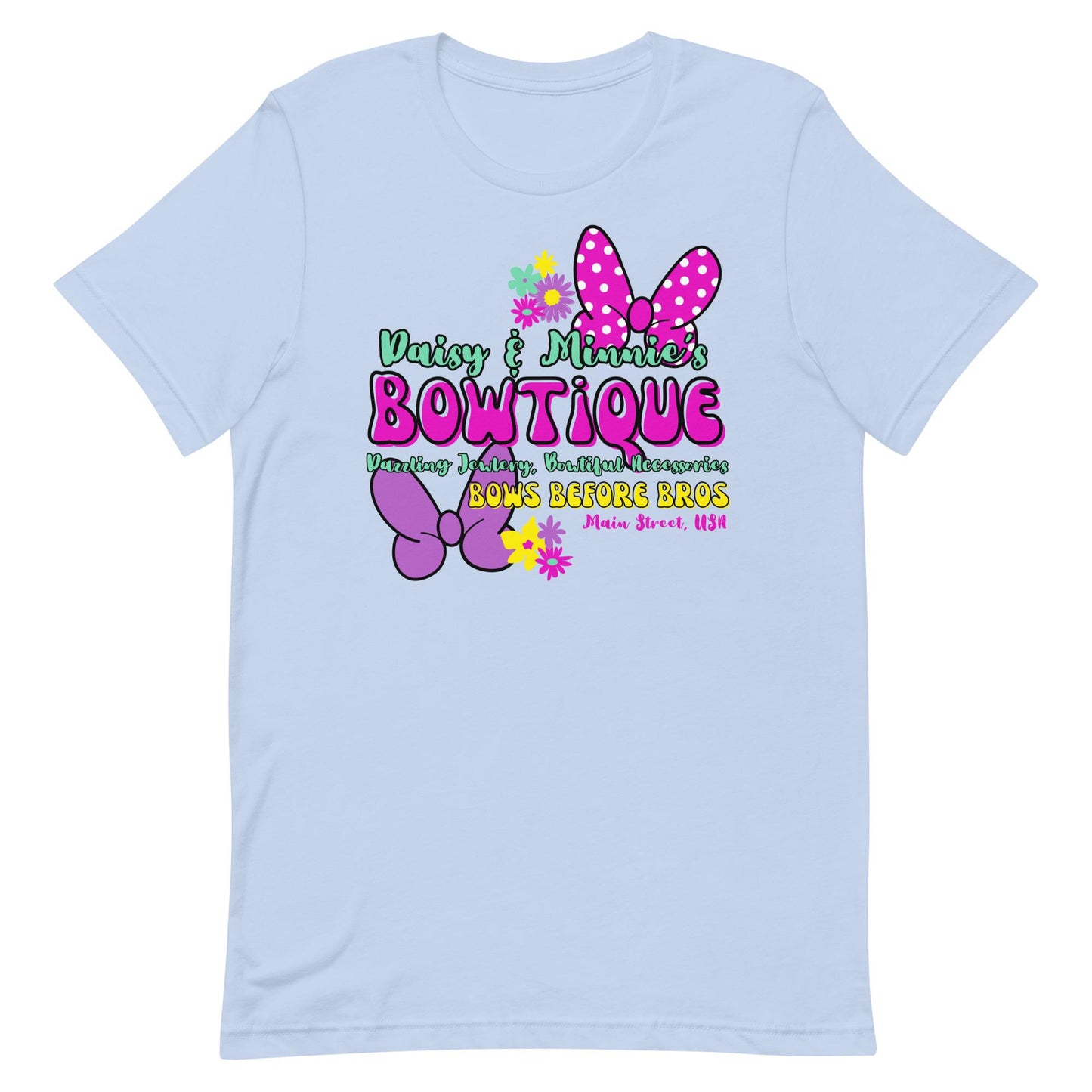 Minnie and Daisy Bowtique Shirt, Disneyland Inspired Girls Tee