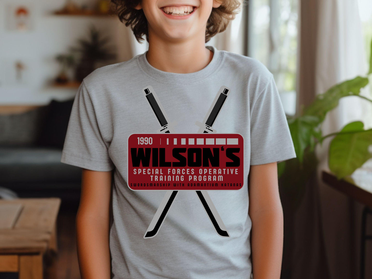 Deadpool Inspired Katana Youth Shirt | Marvel Disney Tee