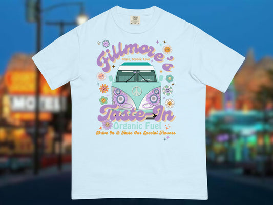 Disney Cars Fillmore's Organic Fuel Comfort Colors Shirt, Radiator Springs Cars Disney Shirt, Disney Family Cars Shirts, Carsland Shirt