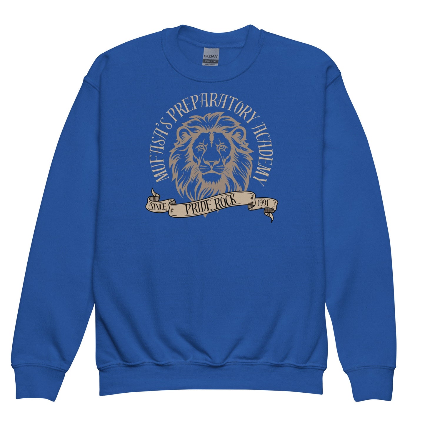 Mufasa's Prep Academy Youth Sweatshirt - Subtle Theme Park Matching Outfit