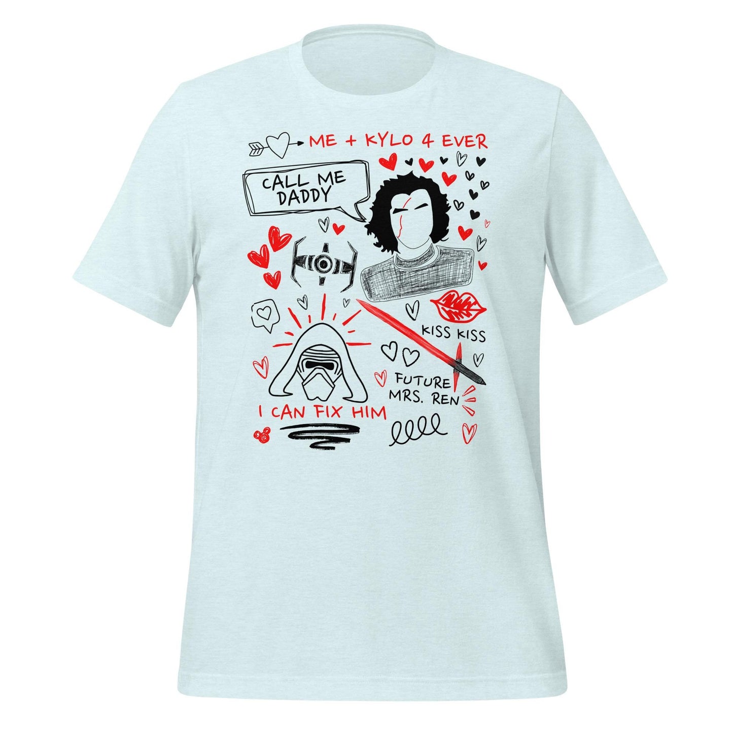 Kylo Ren Doodle Sketch Shirt: Star Wars Fan Tee