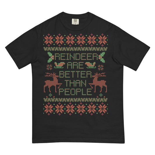Reindeer Are Better Than People Shirt, Disney Frozen Comfort Colors Tee