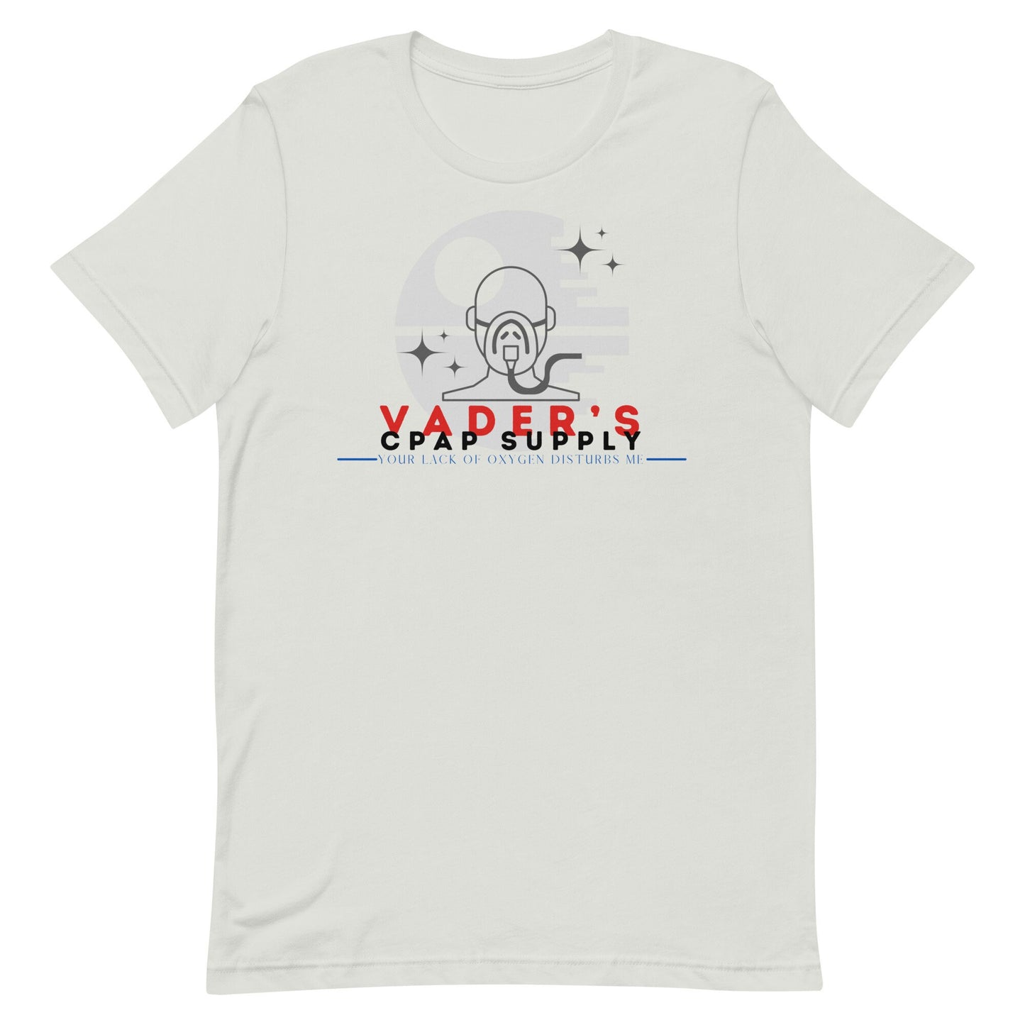 Vader's CPAP Supply Bella Canvas T-Shirt, Subtle Star Wars Disney Dad Shirt