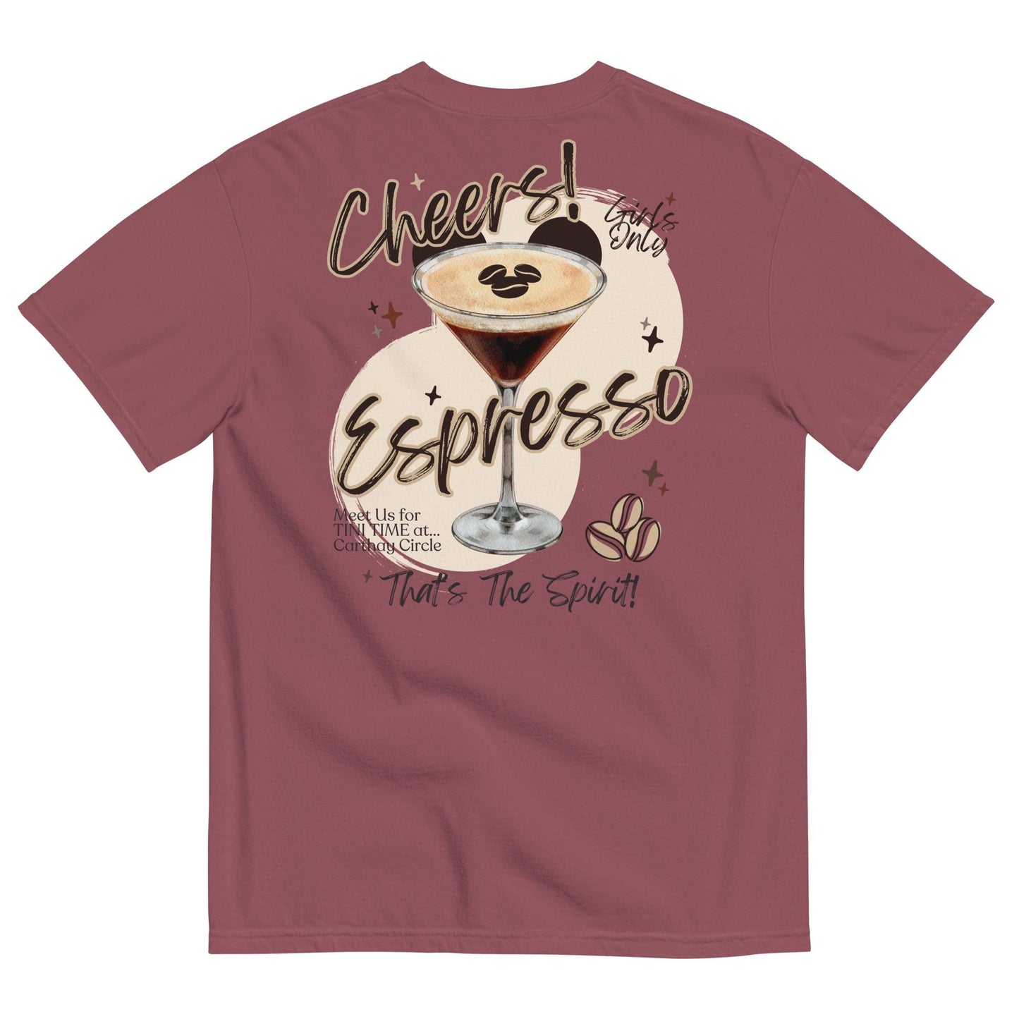 Espresso Martini Disneyland Carthay Circle Theme Park Tee - Comfort Colors Garment-Dyed T-Shirt