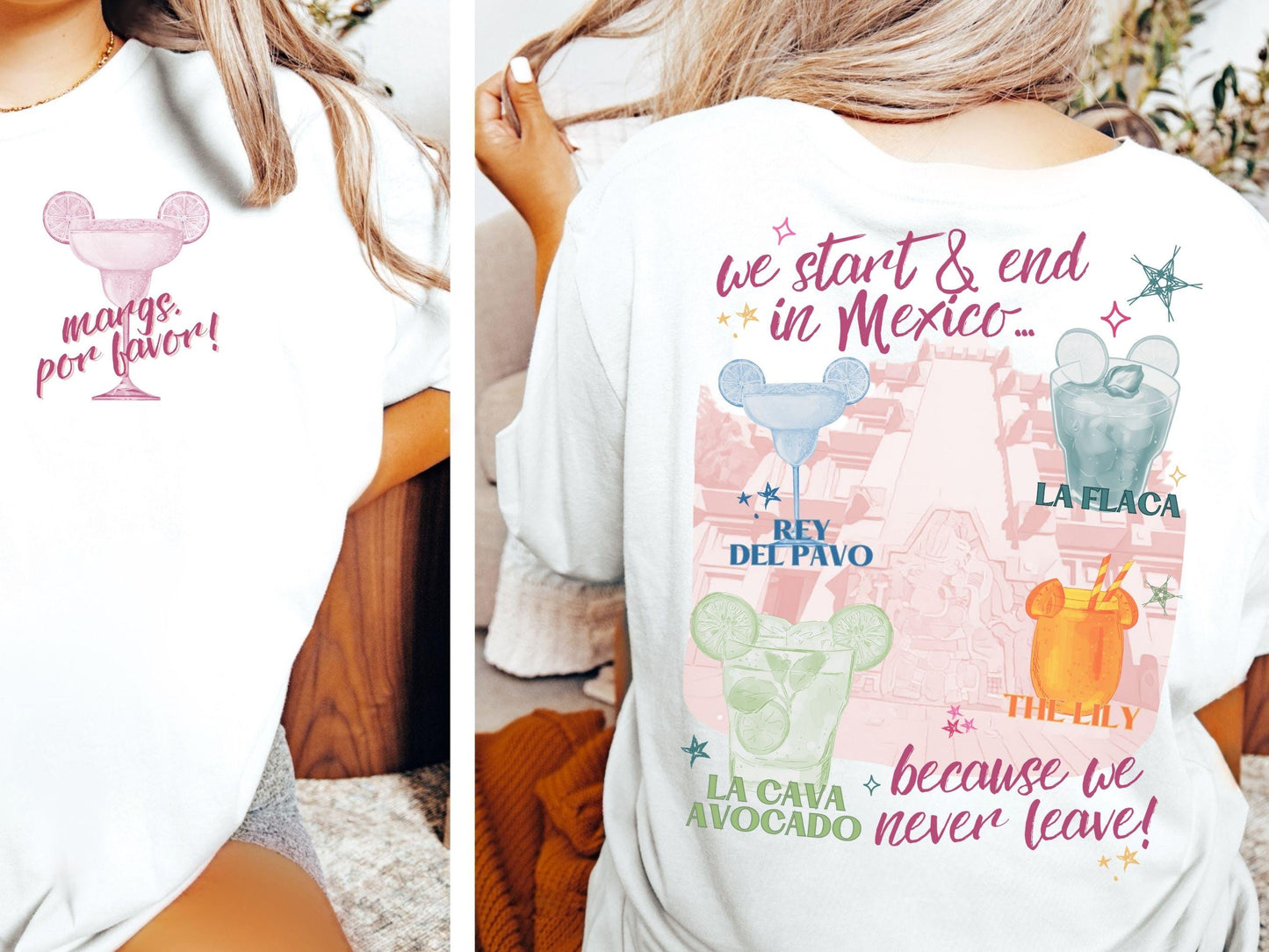 Margs Por Favor Comfort Colors Tee, Epcot Mexico Pavilion Shirt