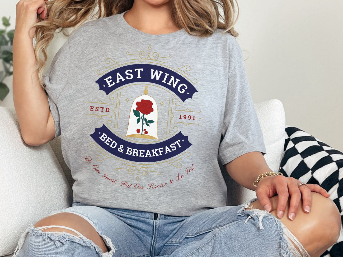 Be Our Guest Disney Shirt, East Wing Bed & Breakfast Bella Canvas Tee