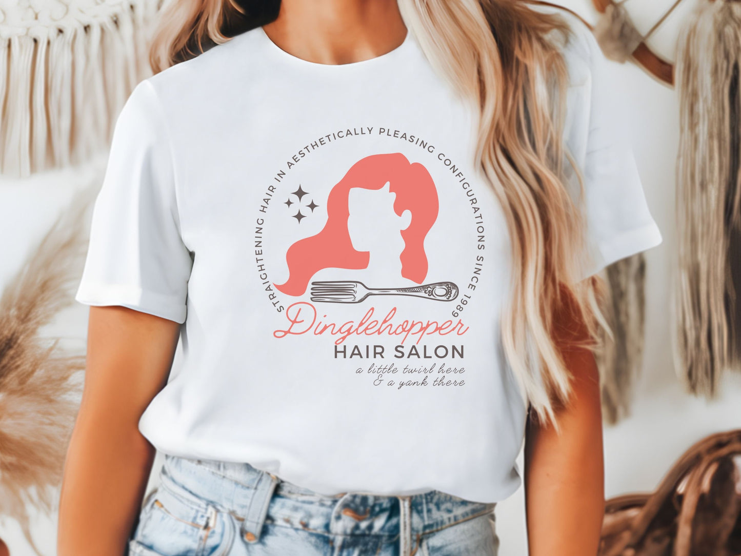 Dinglehopper Hair Salon Shirt, Little Mermaid Theme Park Bella Canvas Tee