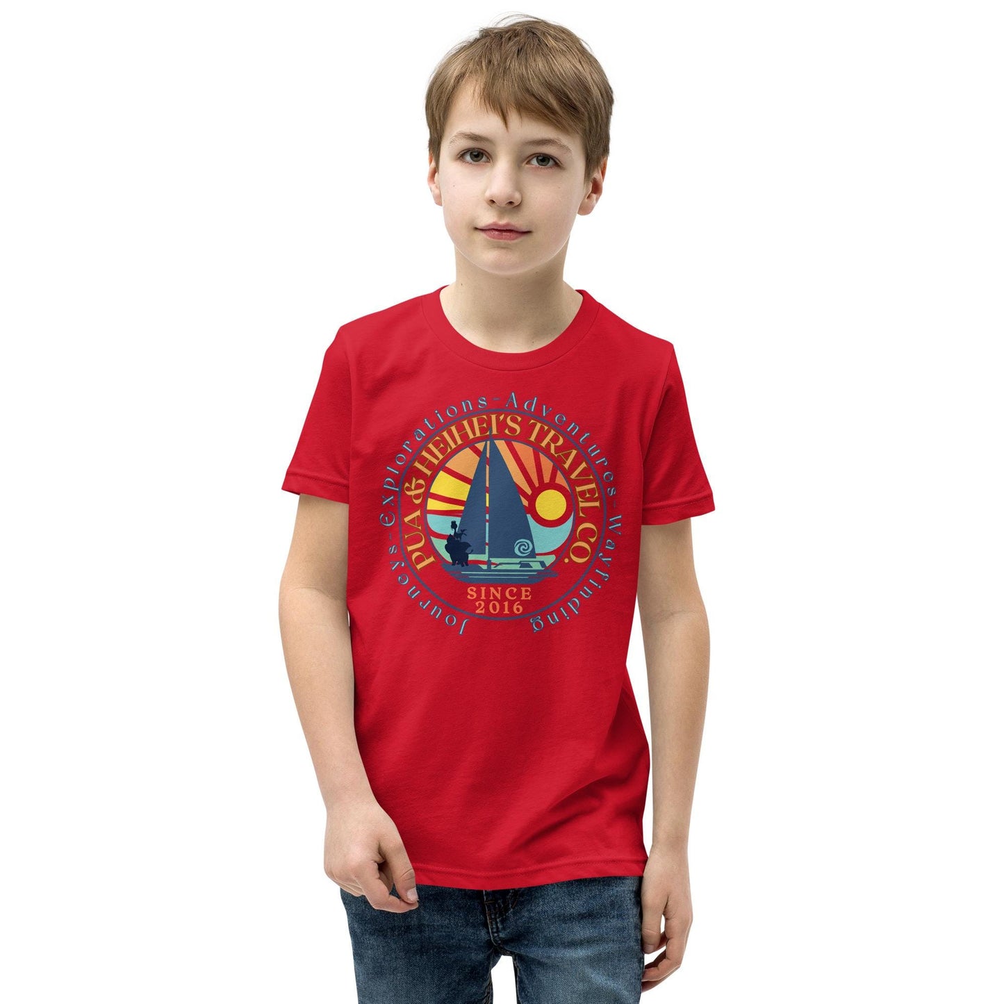 Pua and Heihei's Travel Co Youth Shirt, Disney Moana Inspired