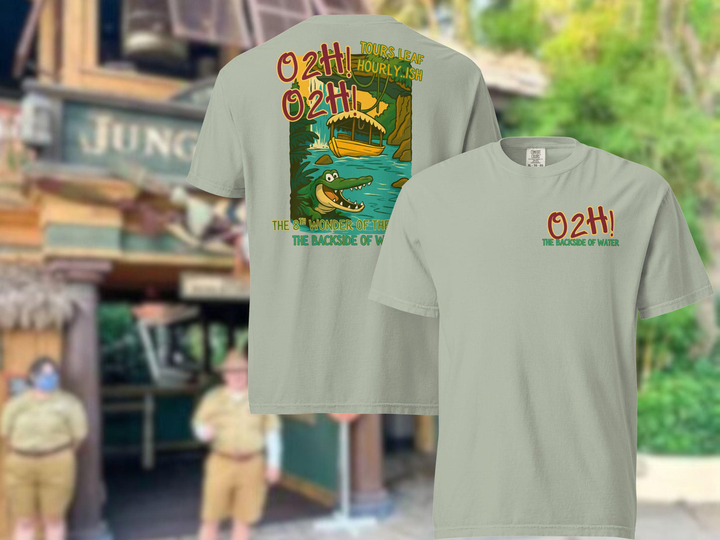 Disney Jungle Cruise Backside of Water Comfort Colors Shirt