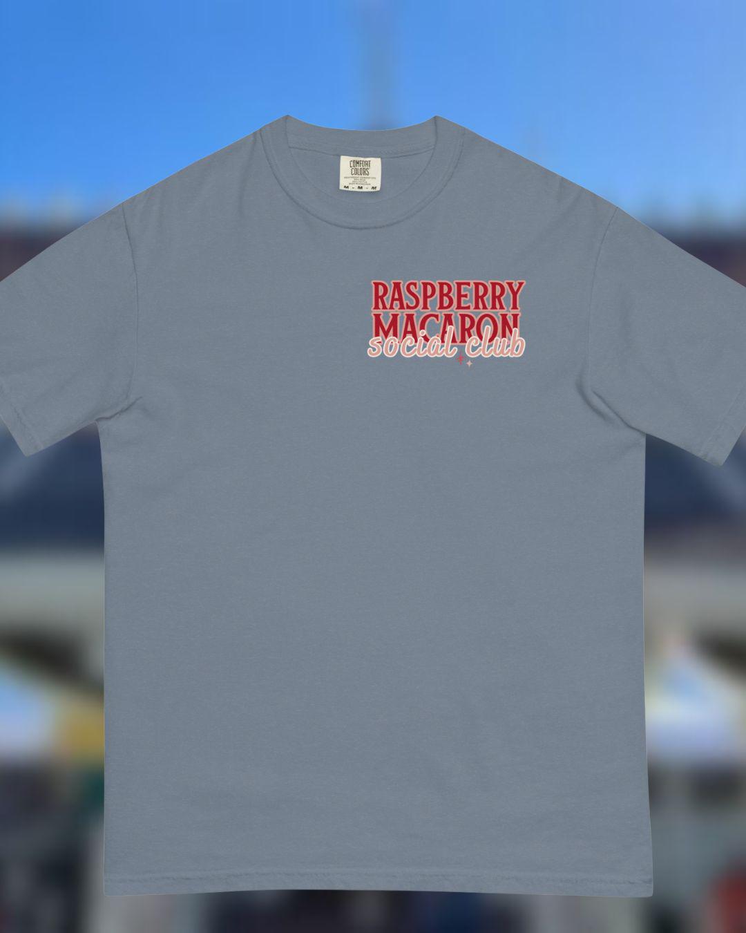 Raspberry Macaron Social Club Comfort Colors Shirt, Disneyland Foodie Tee