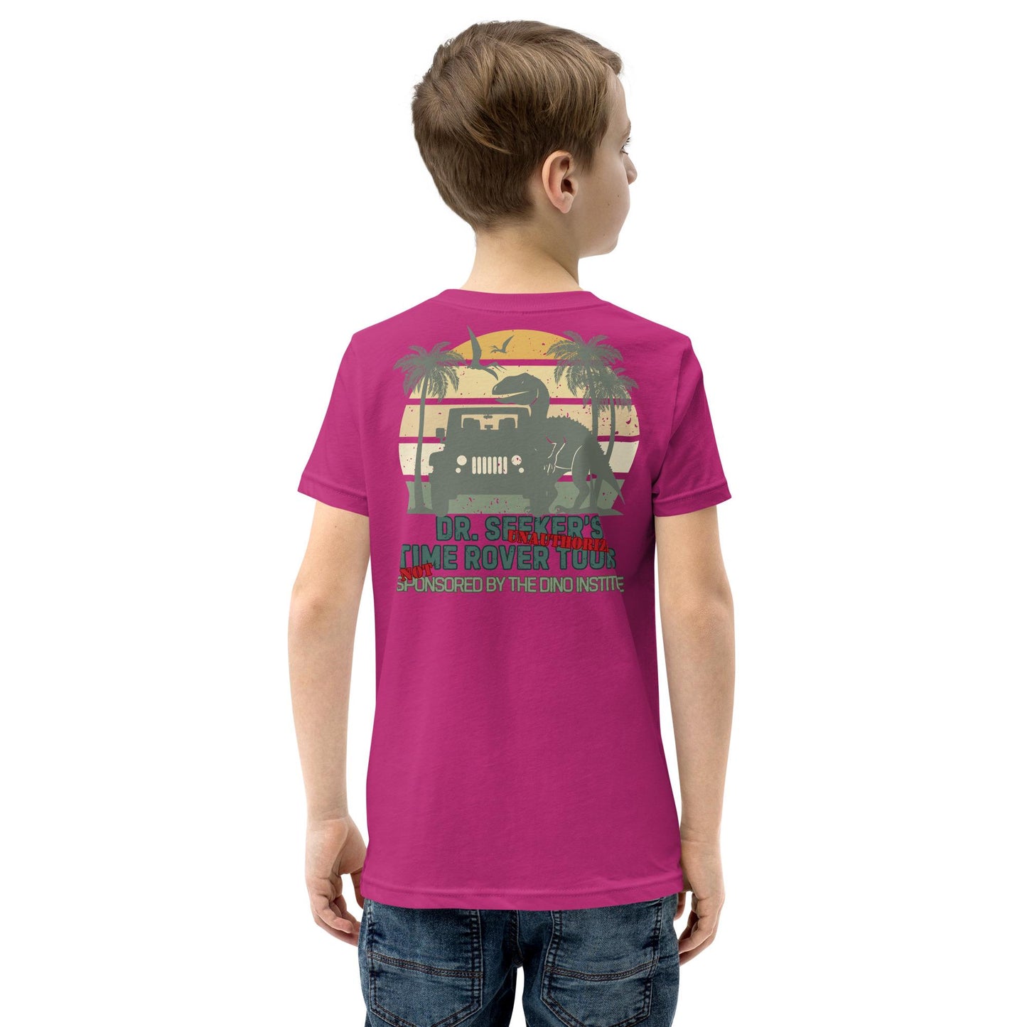 Not Our Dino Youth Shirt, Dinoland Design